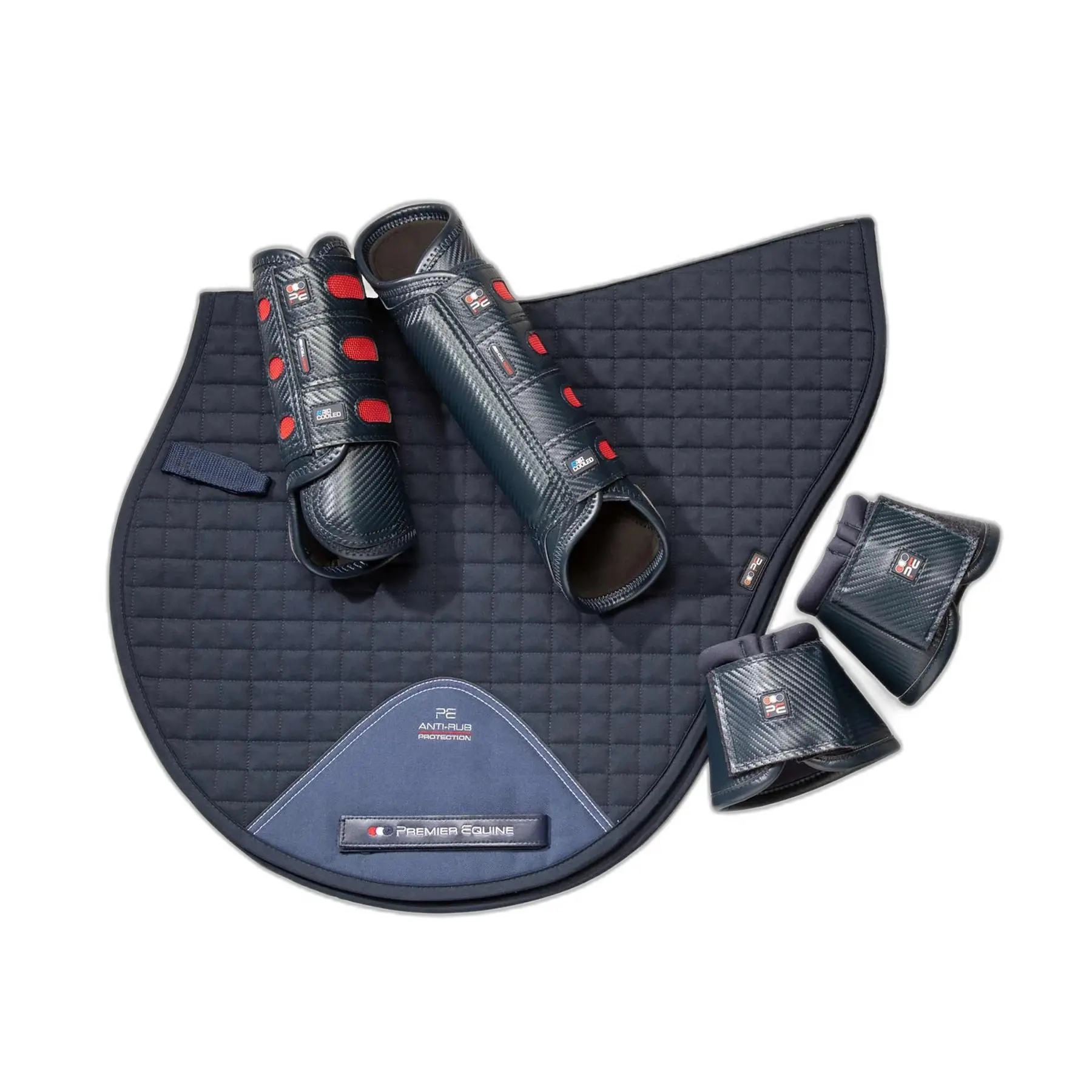 Premier Equine Bleu Glove Guard For Horses Carbon Wrap Over Reach