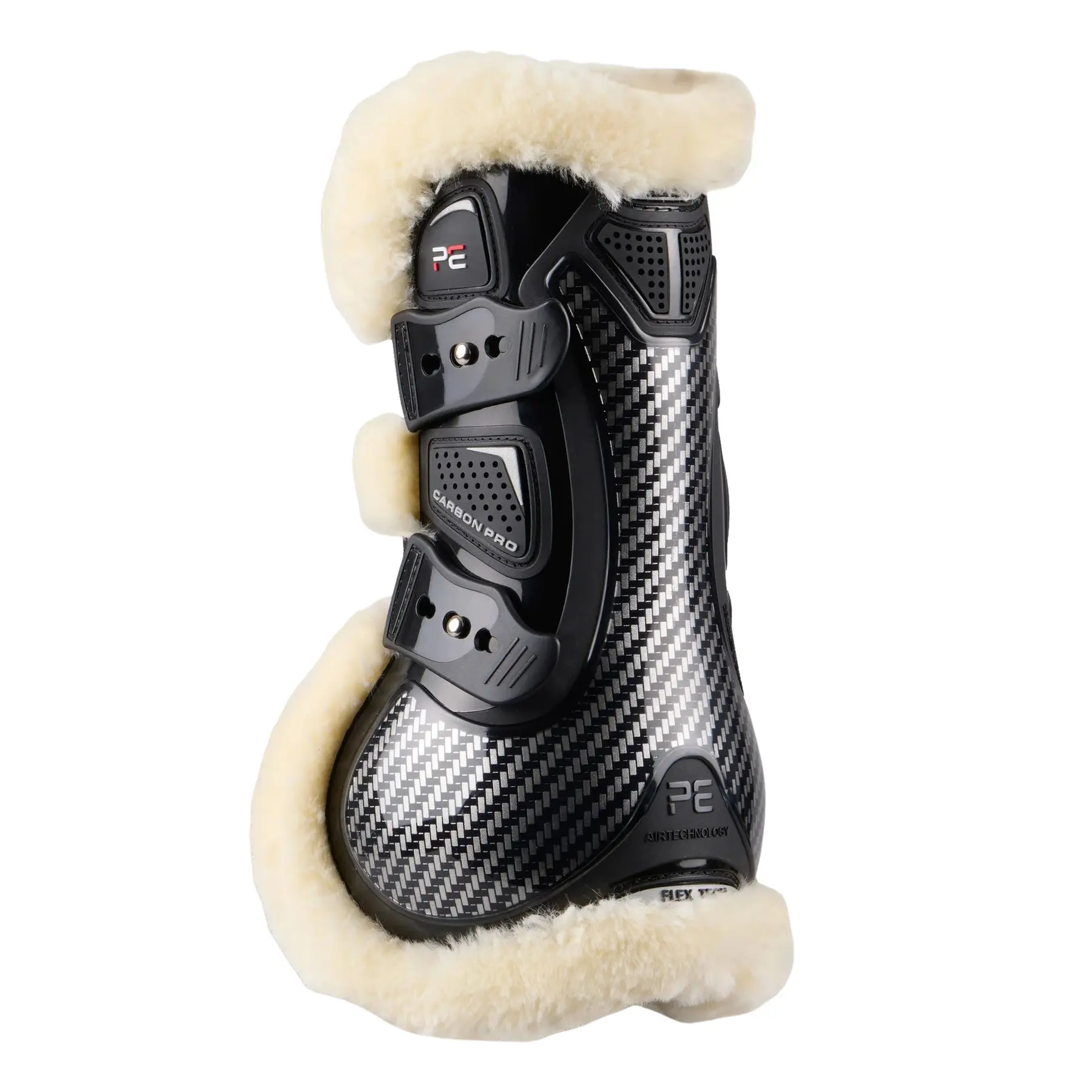 Premier Equine Noir Wool Knee Boots For Horses Carbon Pro Techno