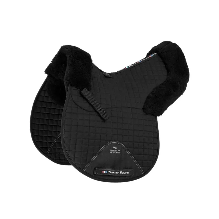 Premier Equine Noir Sheepskin Saddle Pad Gp/Jump Numnah