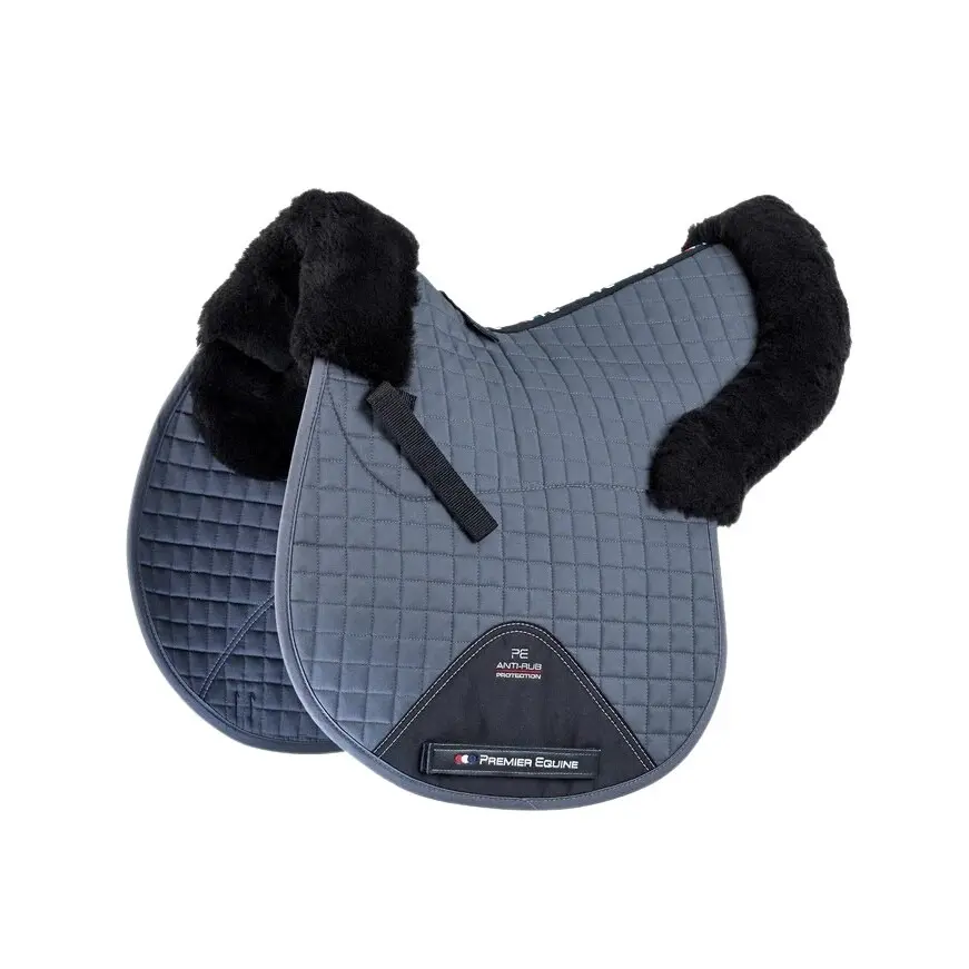 Premier Equine Gris Synthetic Sheepskin Saddle Pad Gp/Jump Numnah