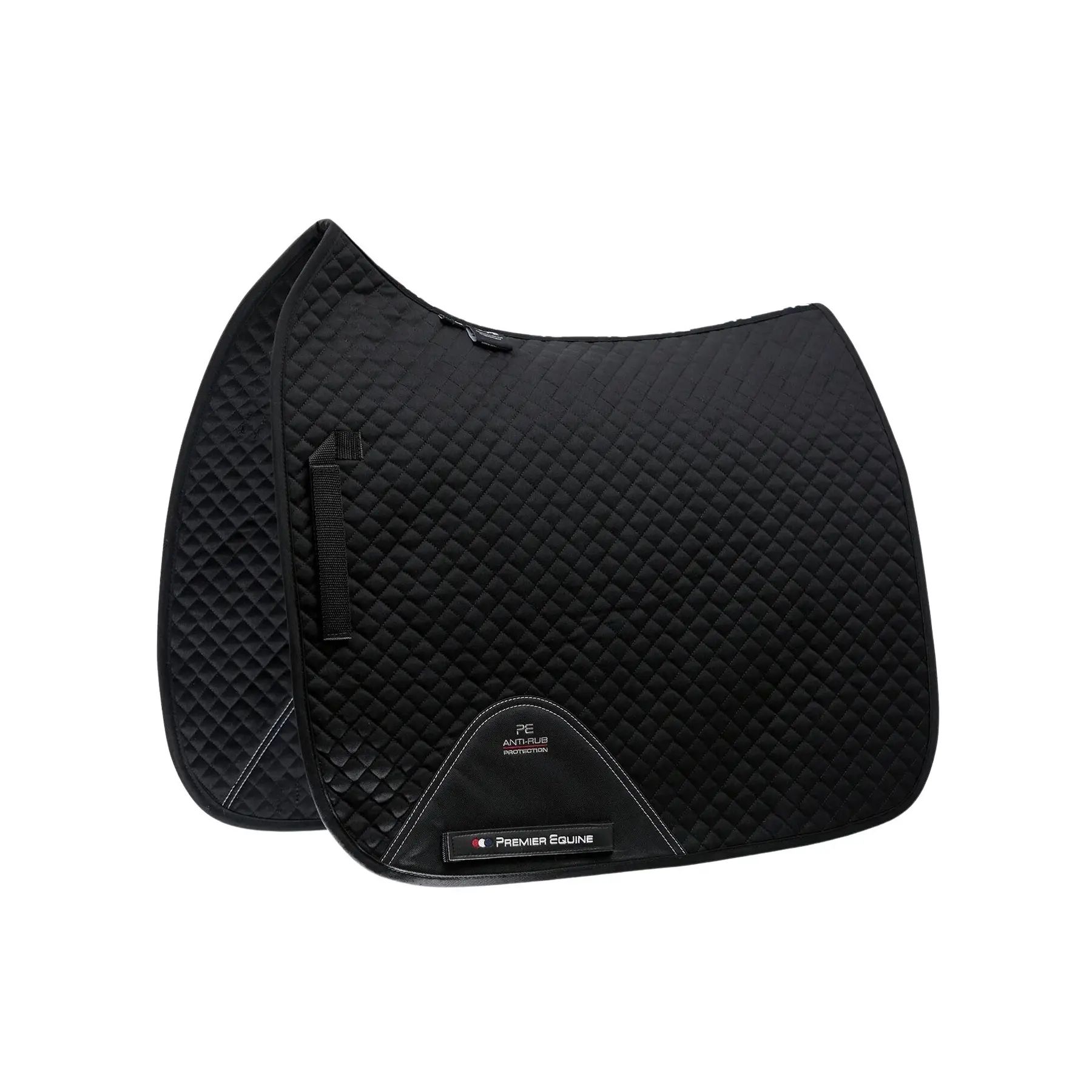 Premier Equine Noir Dressage Saddle Pad In Plain Cotton Pony