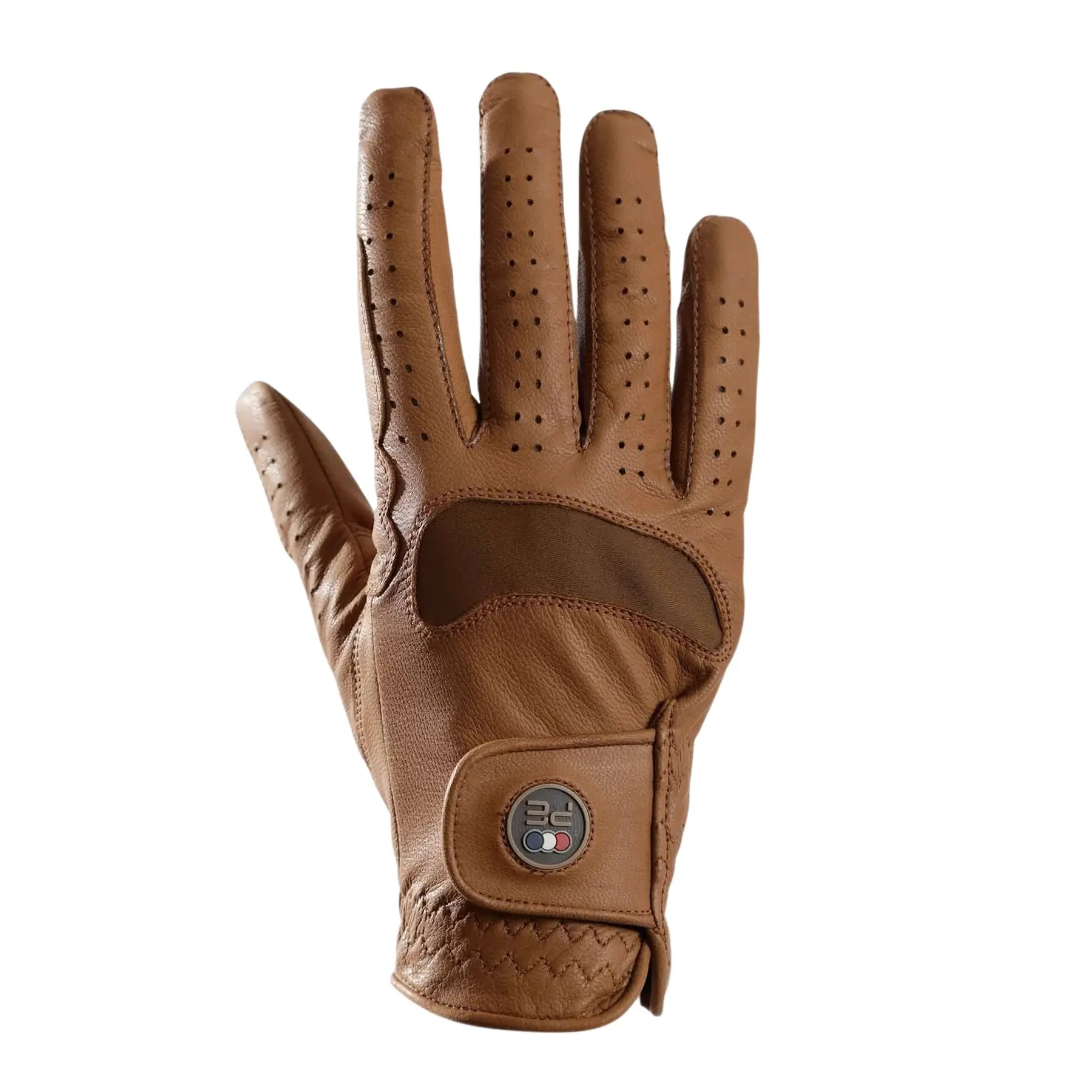 Premier Equine Marron Leather Riding Gloves Woman Mizar