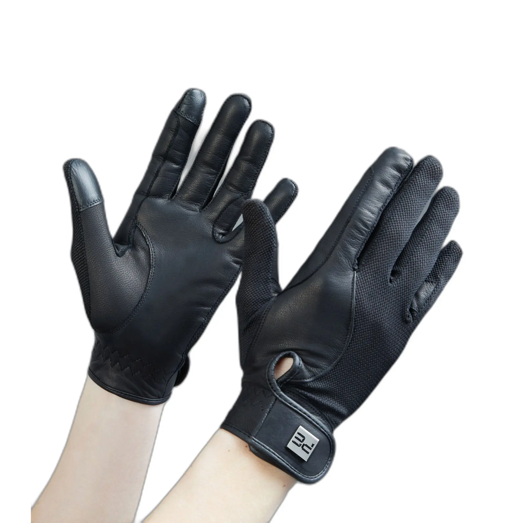 Premier Equine Gants D Equitation En Cuir Et Maille Premier Equine Bordoni
