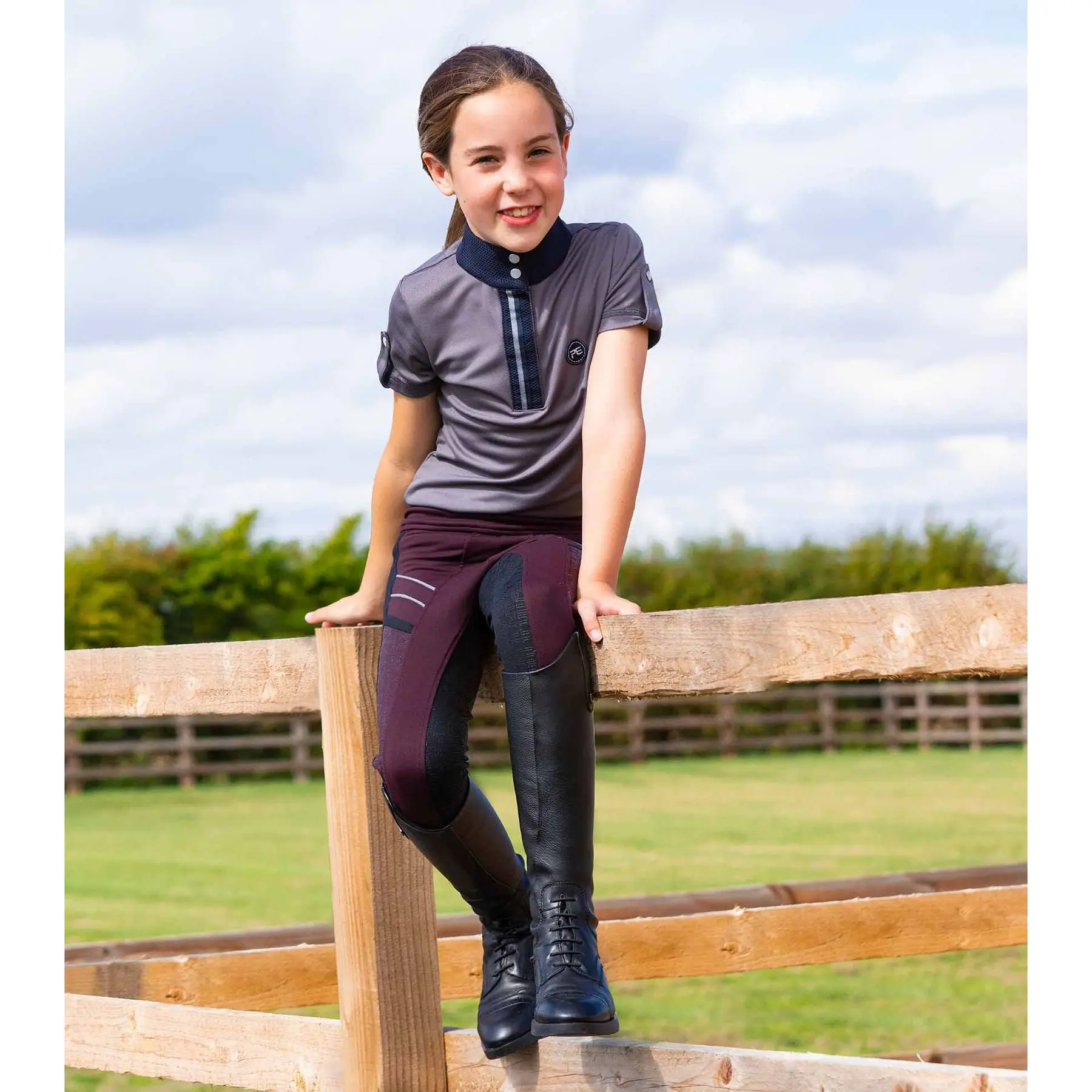 Meilleurs prix pour Legging équitation full grip fille Premier Equine Astrid