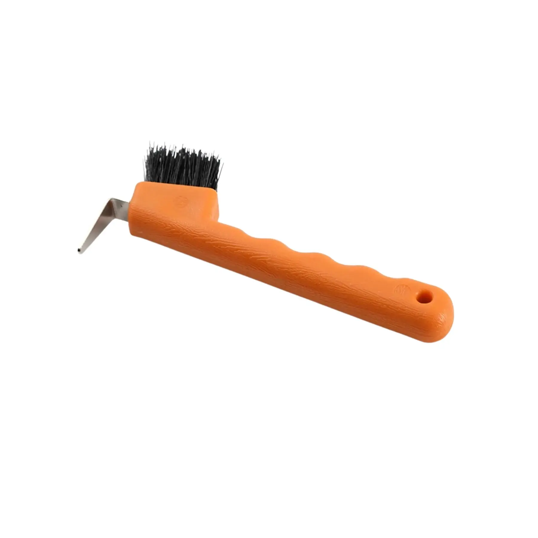 Premier Equine Orange Ergonomic Foot Pick With Brush