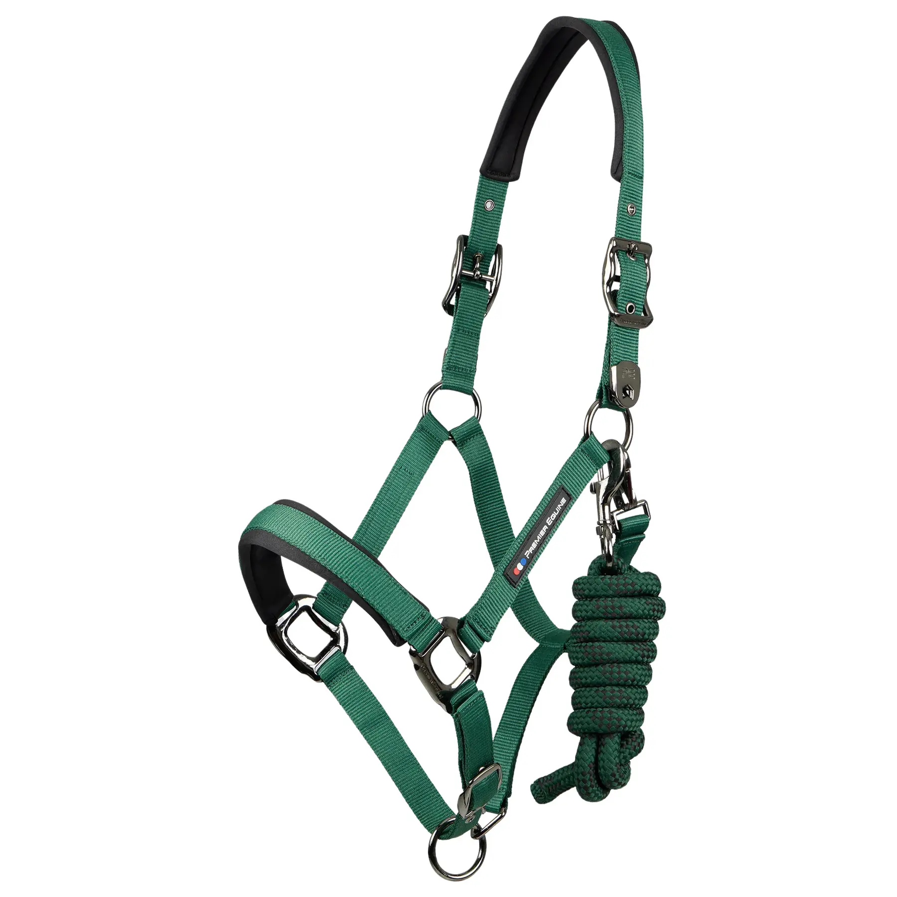 Premier Equine Vert Nylon Halter For Horse Corda