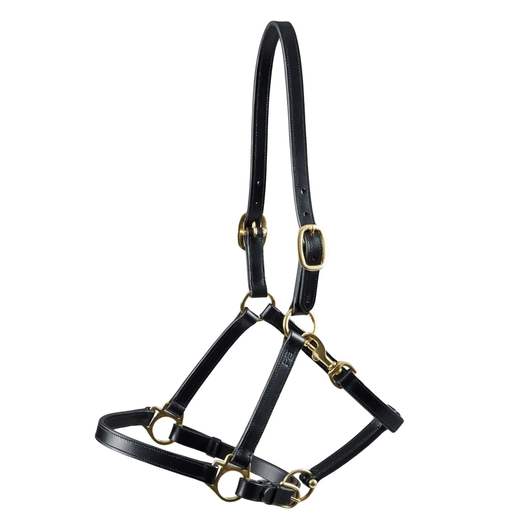 Premier Equine Noir Leather Halter For Horses