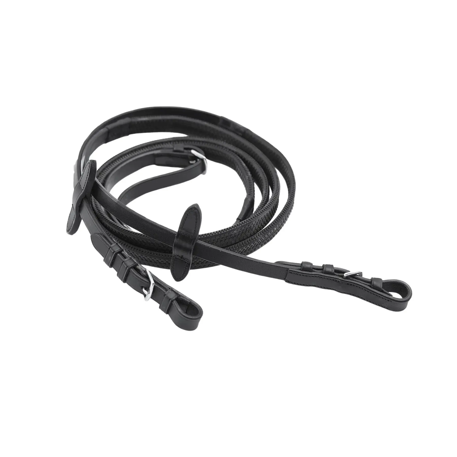 Premier Equine Noir Horse Reins Stay-Up