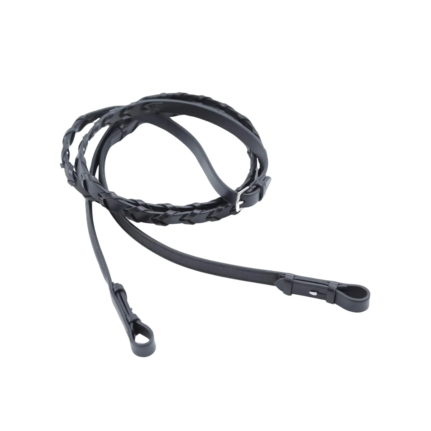 Premier Equine Noir Horse Reins Pietro