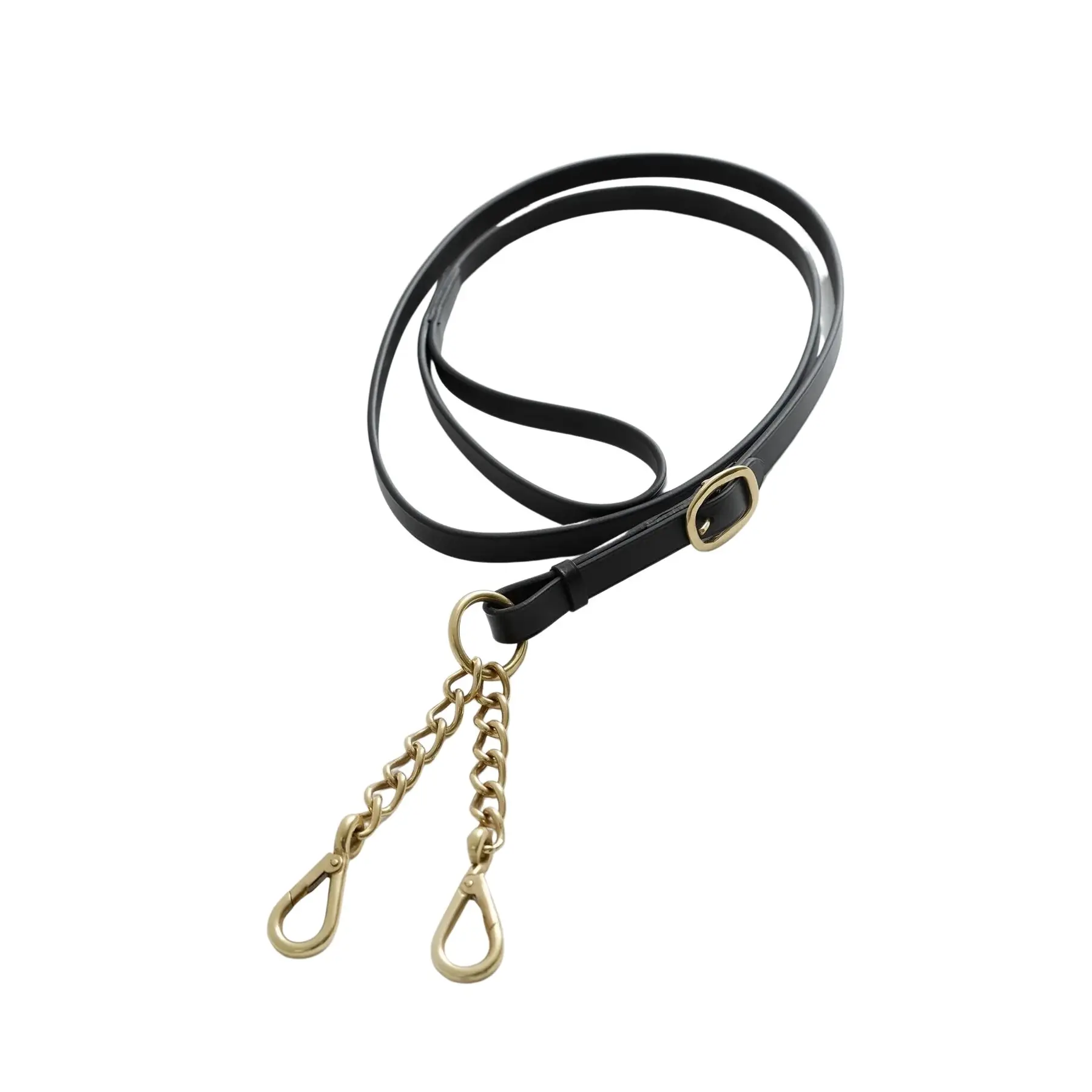 Meilleurs prix pour Rênes de présentation en cuir avec chaînes Premier Equine