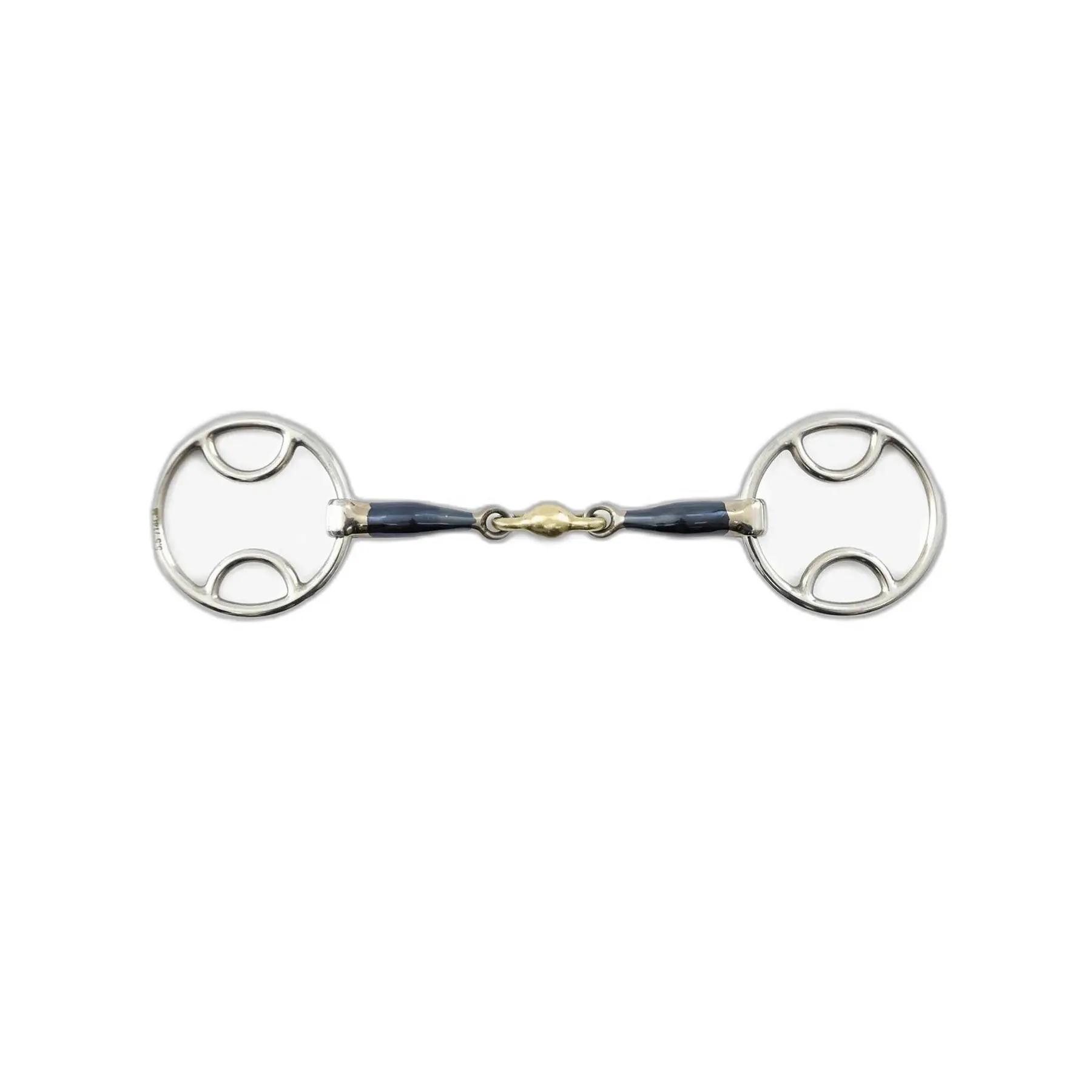 Mors Full Cheek AK Avec Losange Cooper, Embouchure Fer Doux – Pour Chevaux, Tailles 4.75 à 5.75 Pouces, Bleu/argent