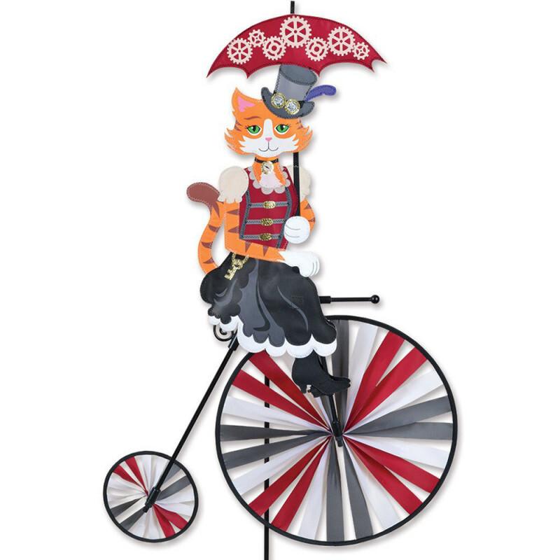0630104265281 - Wetterfahne High Wheel Bike - Steampunk Cat