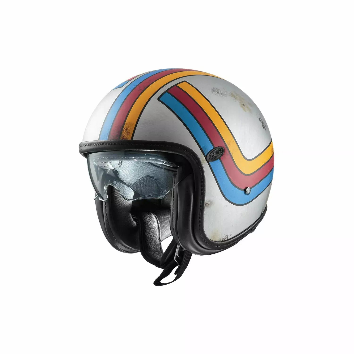 Jet-Motorradhelm Premier Vintage Platinum EX77