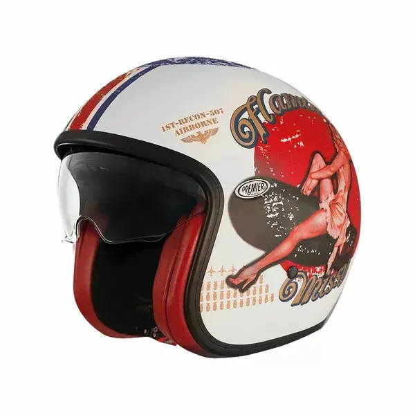 Jet-Motorradhelm Premier Vintage Pu 8bm