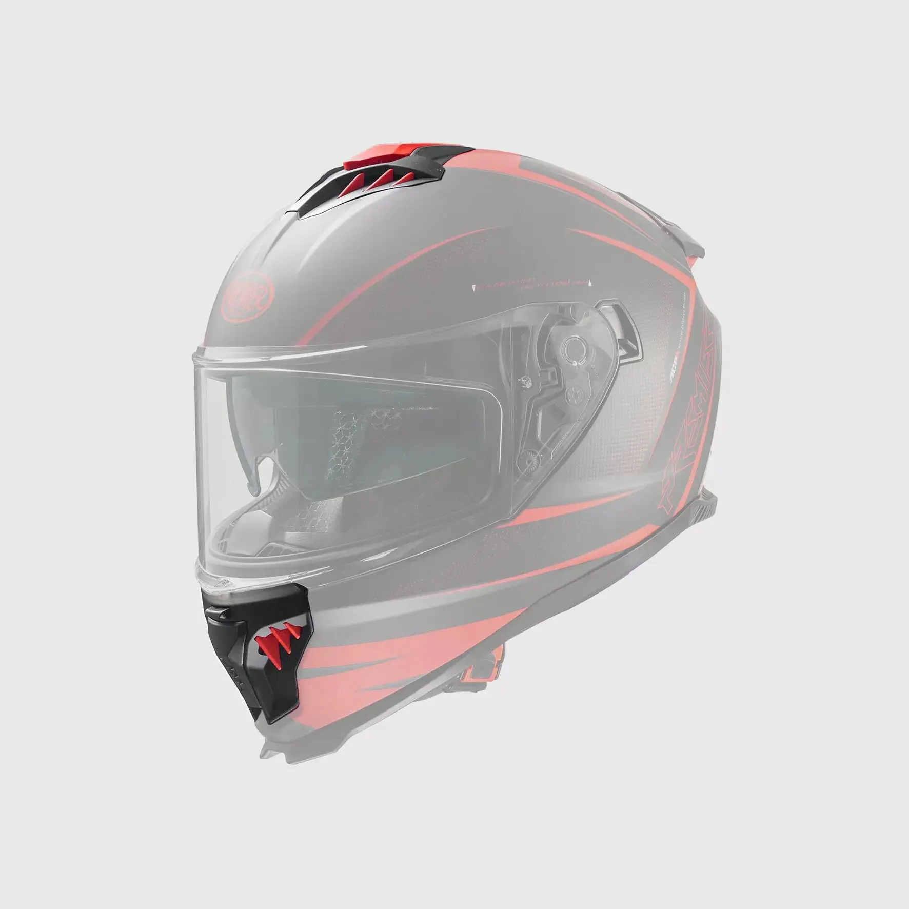 Belüftung von Motorradhelmen Premier Typhoon FR92/RS2/RS92