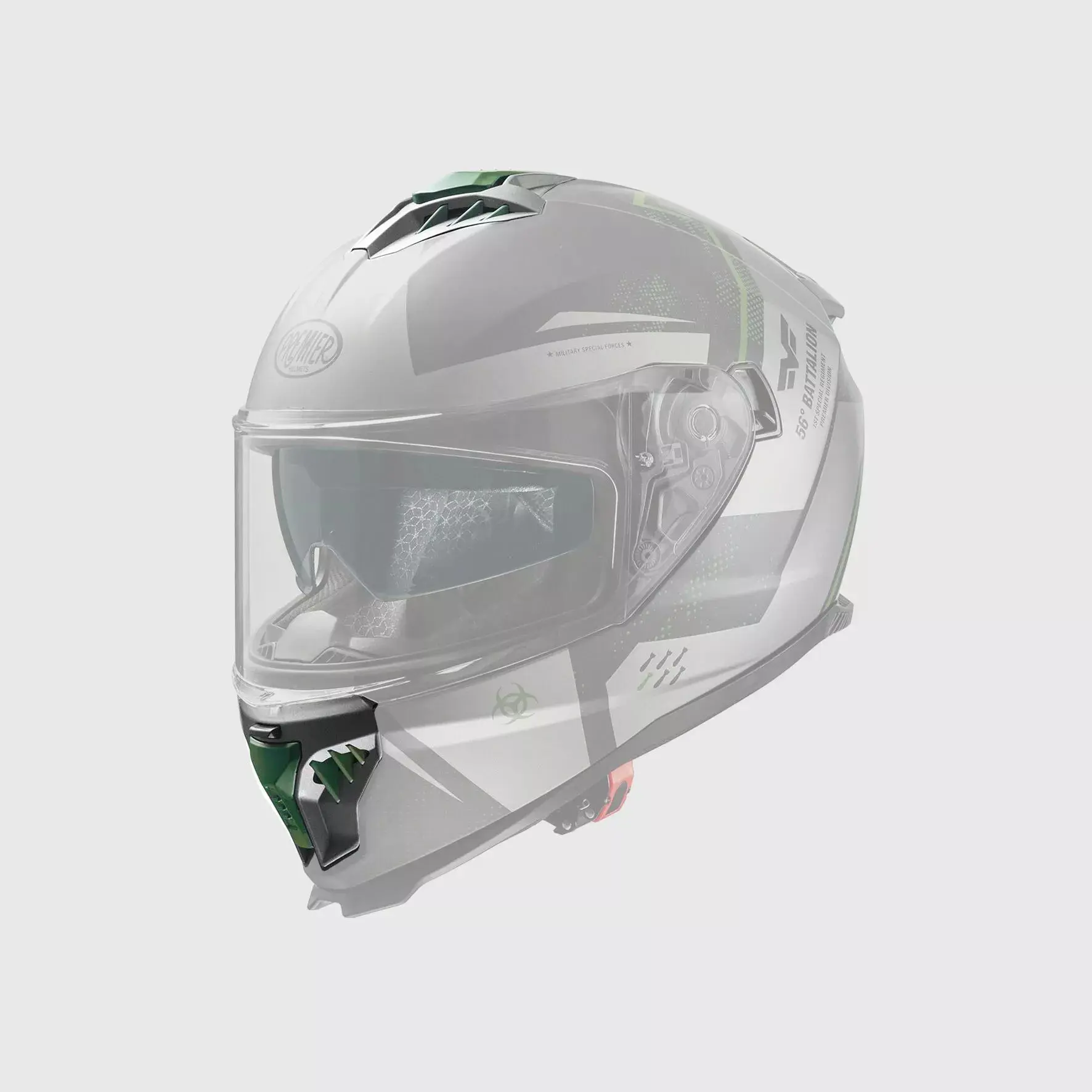 Belüftung von Motorradhelmen Premier Typhoon BA MILY