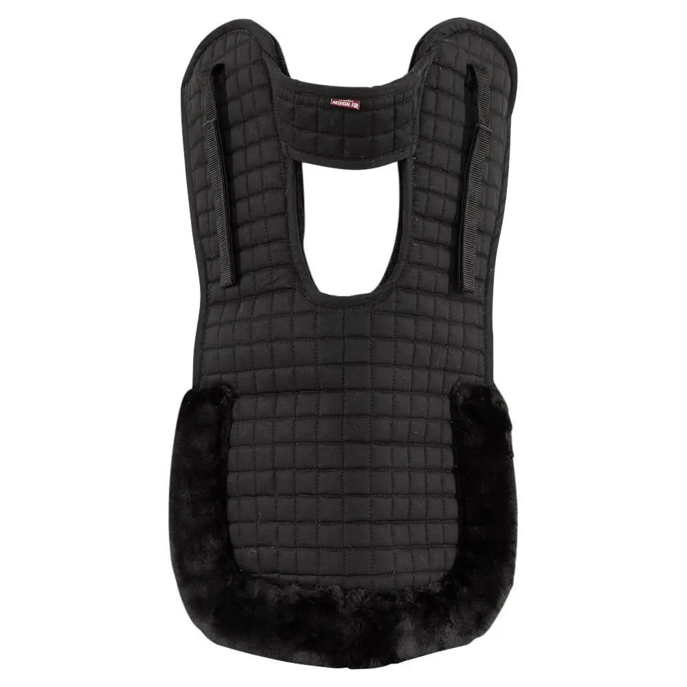 Premiere Noir Saddle Pad Synthetic Fur And Notch