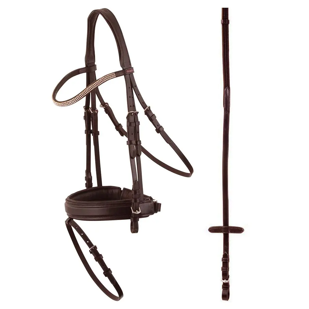 Premiere Marron Anatomical Riding Bridles Dijon