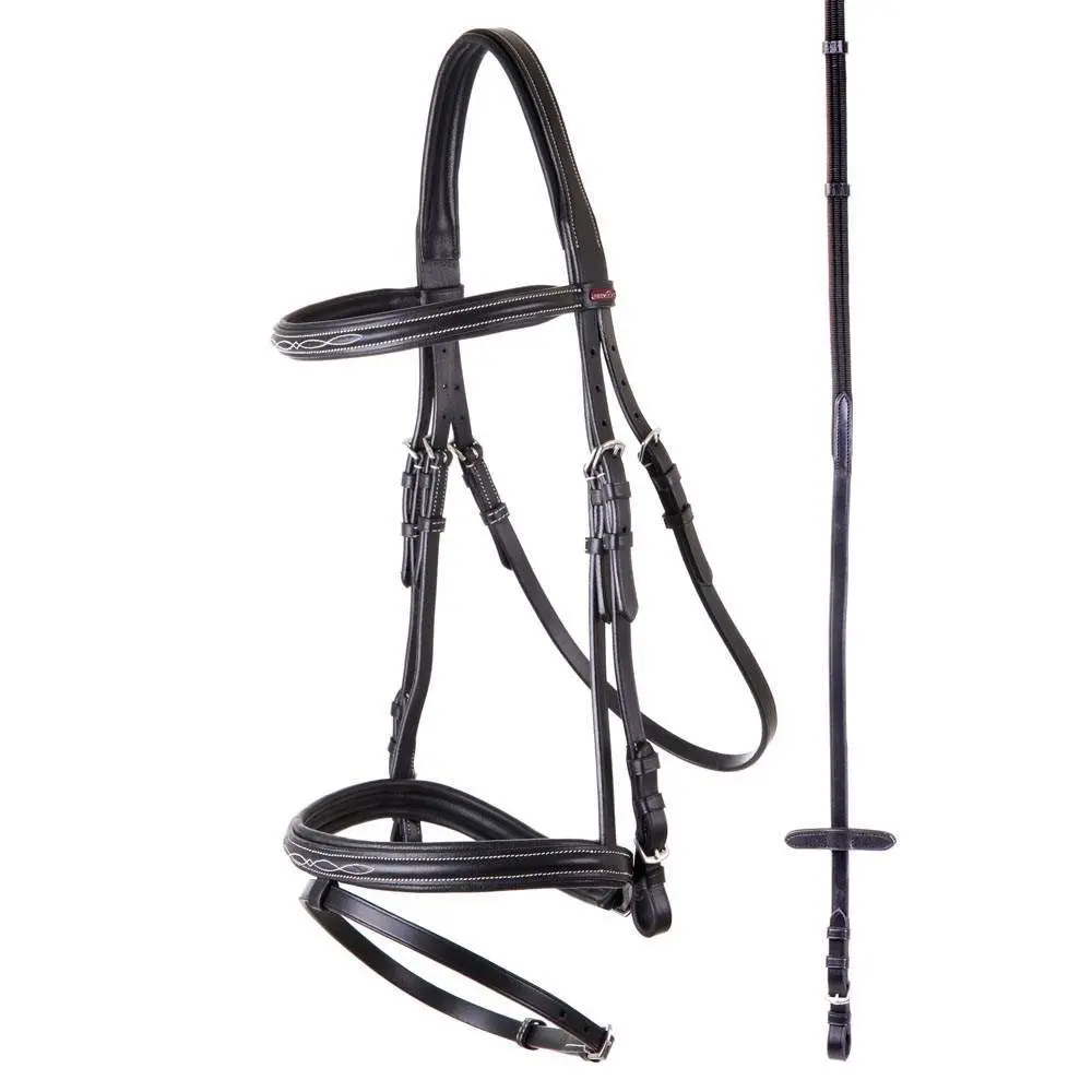 Premiere Noir Anatomical Riding Bridles Nancy