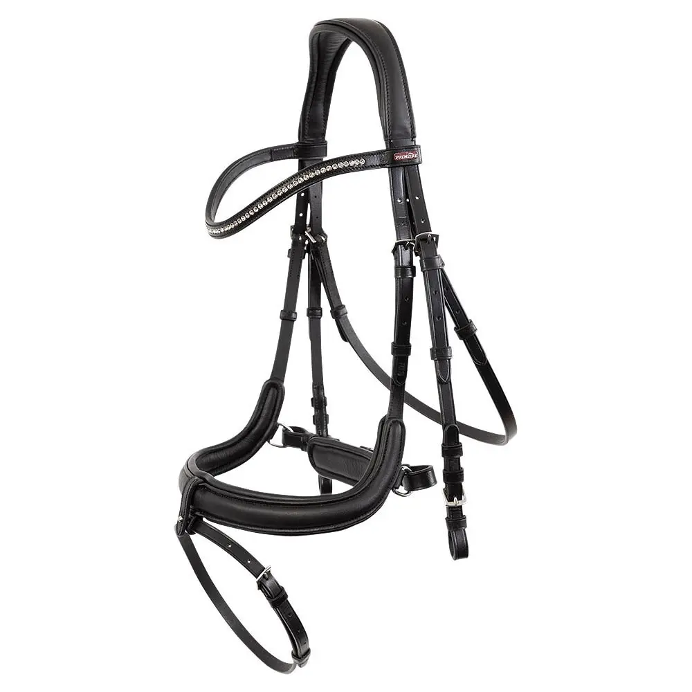 Meilleurs prix pour Bridon équitation muserolle combinée Premiere Montaubon