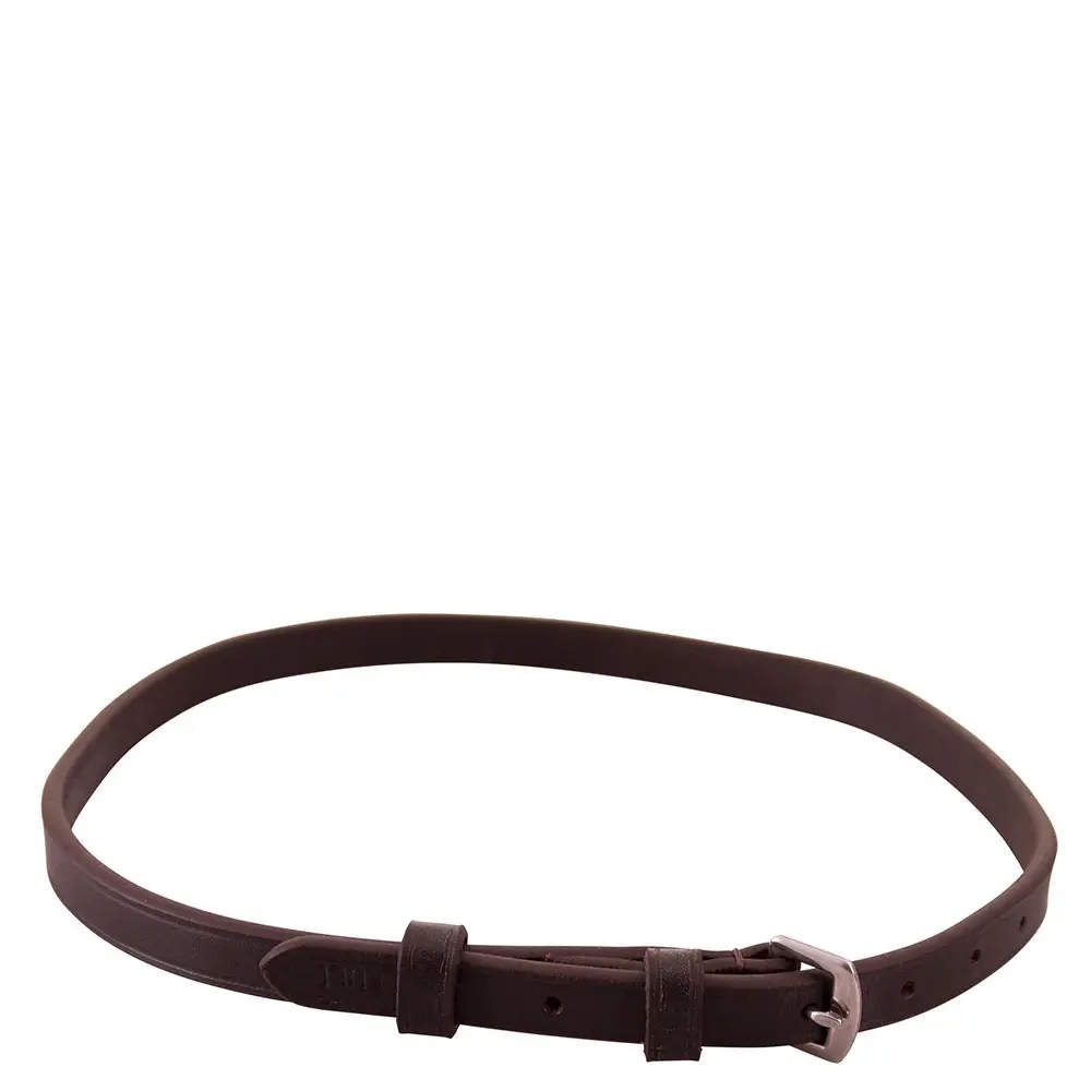 Premiere Marron Leather Noseband Strap For Horse Without Fastening