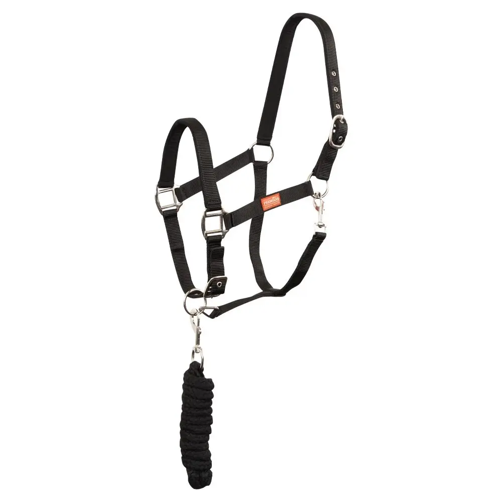 Premiere Noir Halter And Lead Rope Set For Horse Equitation