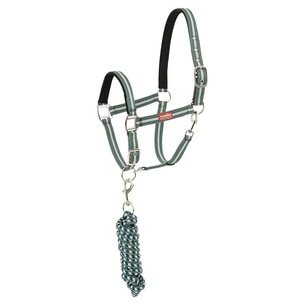 Comparer les prix de Ensemble licol et longe avec mousqueton Premiere