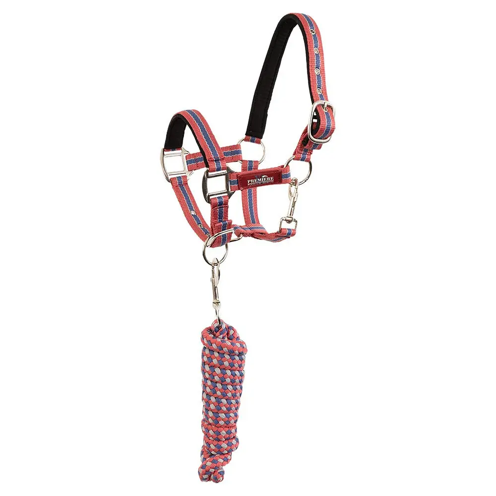 Premiere Rose Halter And Lead Rope Set With Snap Hook
