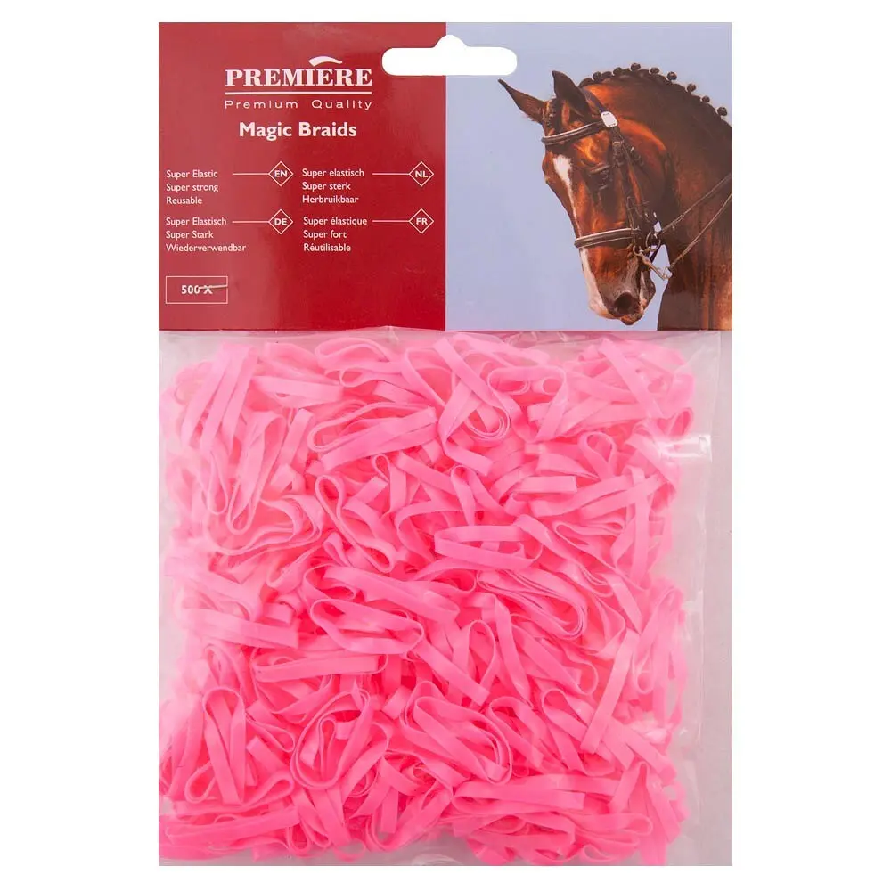 Premiere Rose Bag Of 500 Mane Elastics Magic