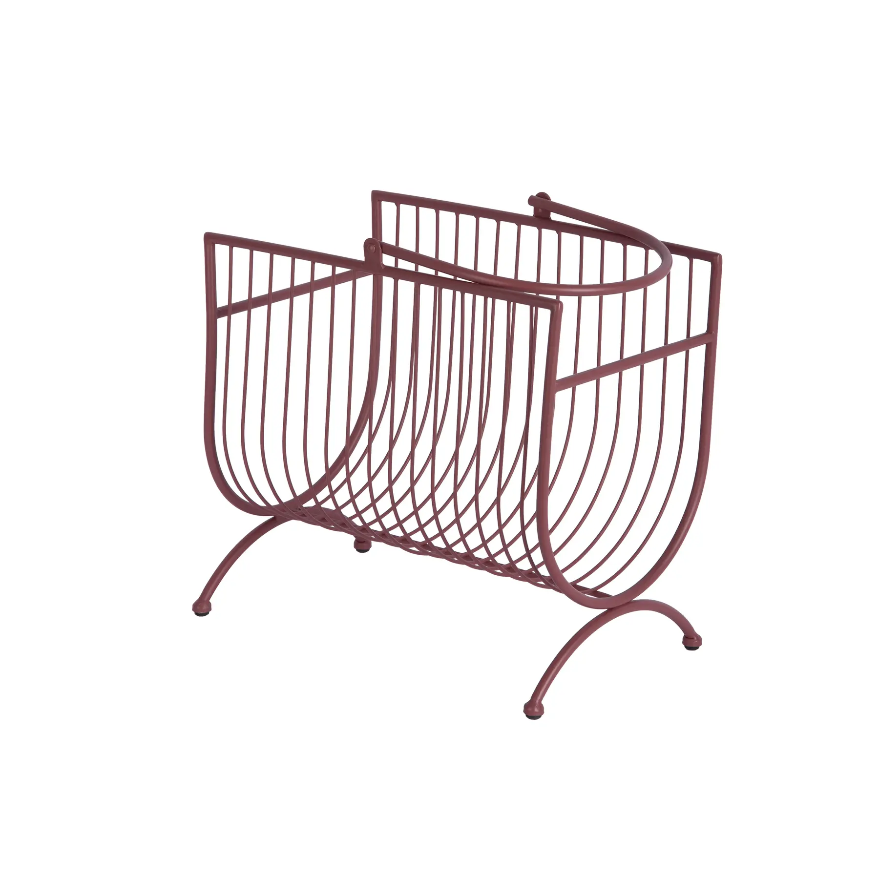 Present Time Rouge Magazine Rack Riqueza