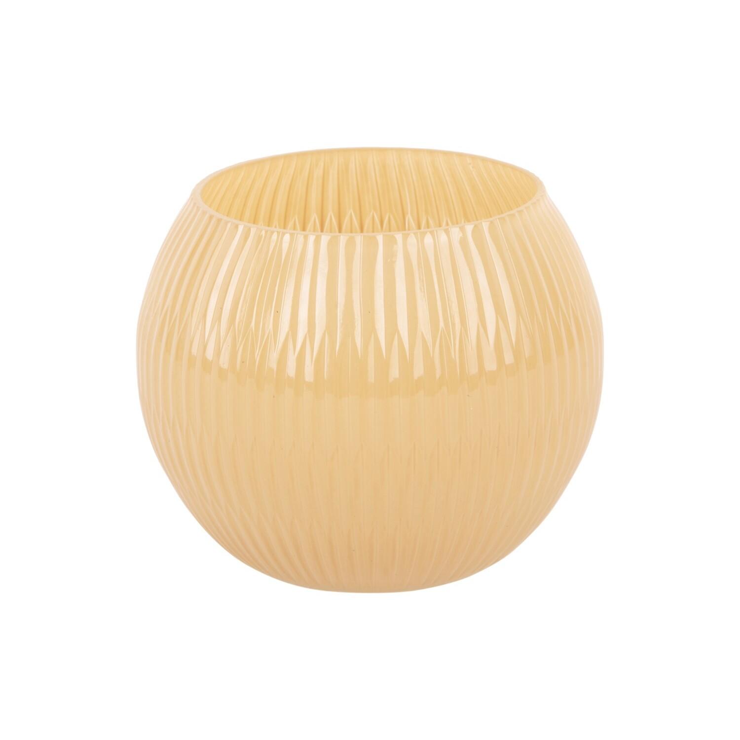 8714302732577 - Vase kleines geripptes Glas Chique