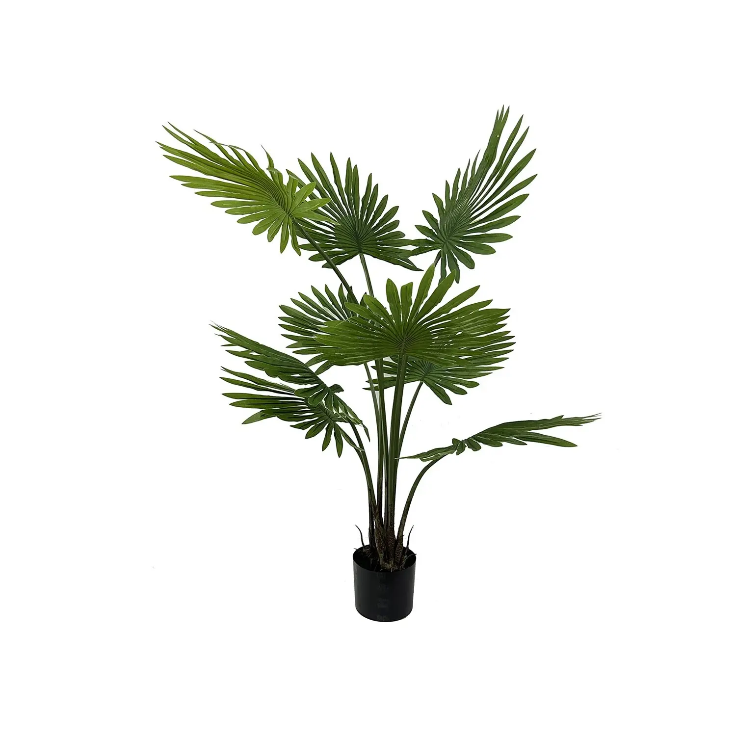 Present Time Vert Artificial Fan Plant Palm