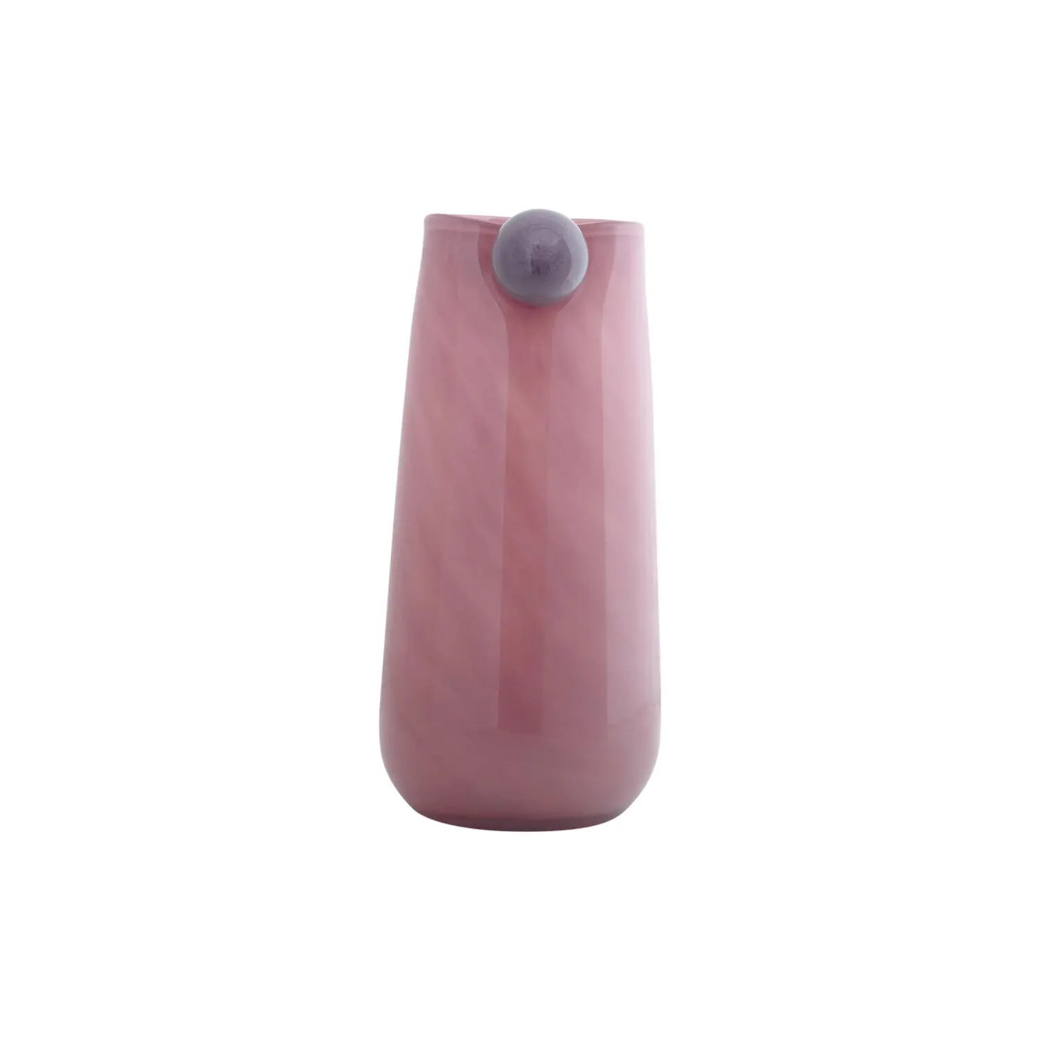 8714302745218 - Vase Bolita Large - Rosa - Ø16cm - Glas - Skandinavisch - Blumenvase - Heimdekoration - Dekorative Vase für Wohnzimmer oder Schlafzimmer
