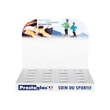 Prestoglas Unisex Blanc Display For Massage Creams And Gels