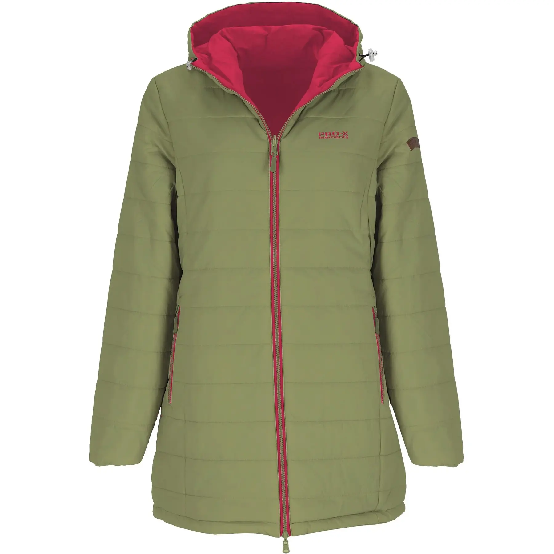 Women's long hooded down jacket Pro-X Elements Ida