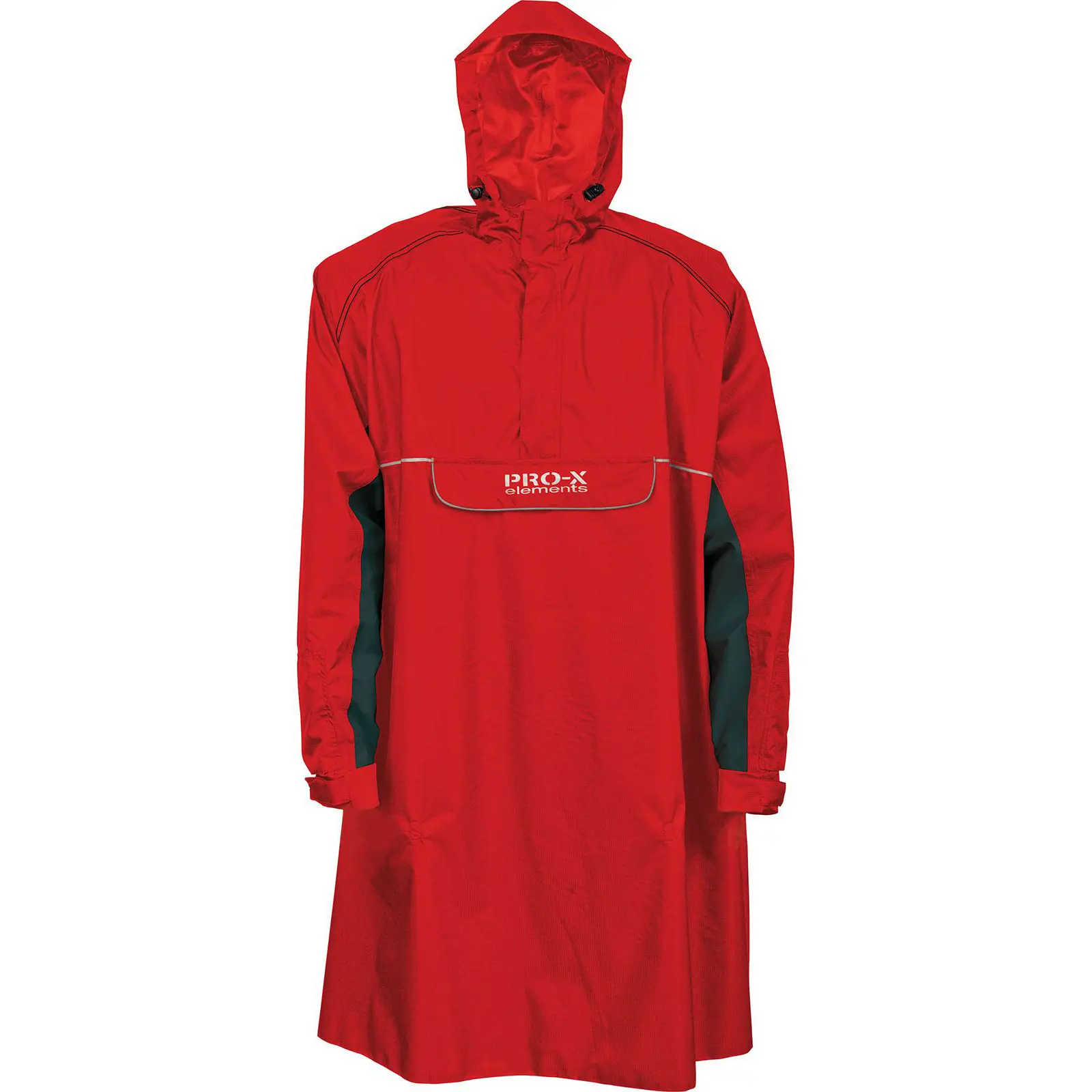 Pro-X Elements Unisex Rouge Waterproof Poncho Bern Rad Mit Ärmeln