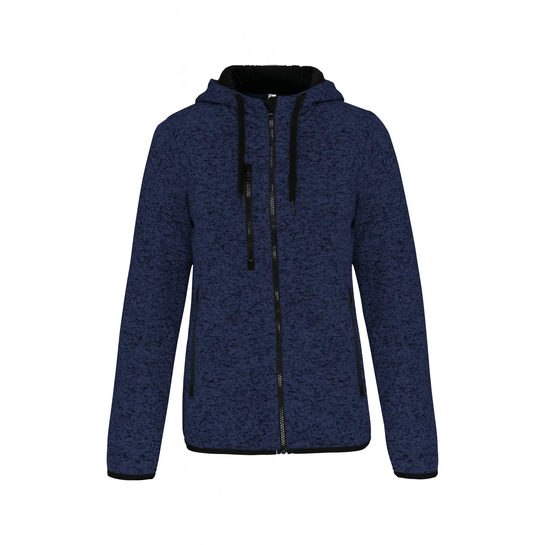 Sweatshirt Zipper Mit Kapuze Meliert Frau Proact