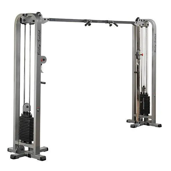 ProClubLine Appareil de musculation câble cross over avec pile de poids 2 x 105 Kg , Gris, Taille 396,3x89x231 cm