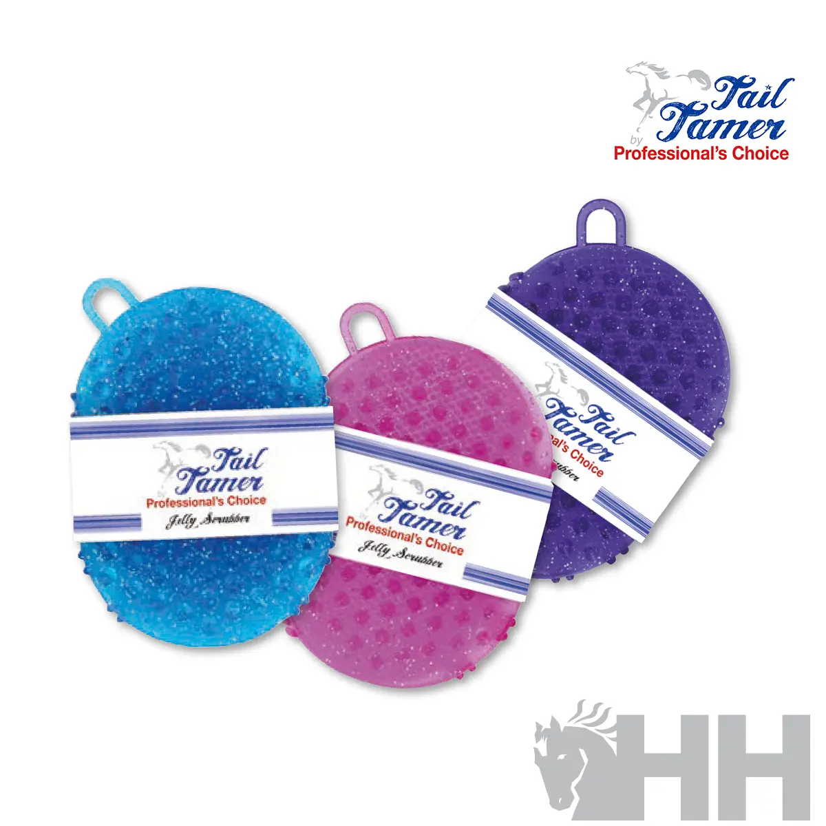 Étrille pour cheval Professional's Choice Jelly Scrubber (x6)