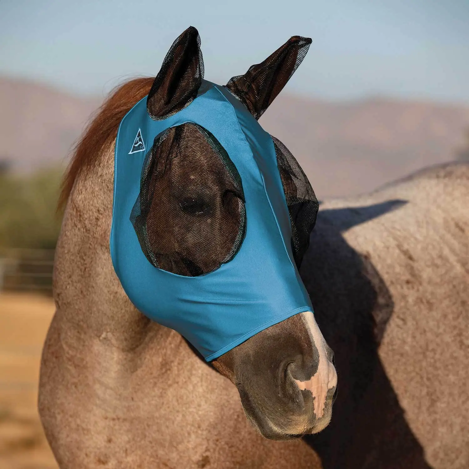 Masque anti-mouches pour cheval Professional's Choice Comfortfit