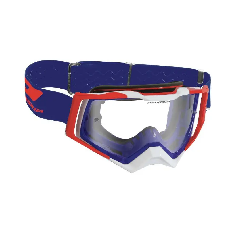 Motocross-Clip-On Mit Klarem Lichtempfindlichem Anti-Kratz/Anti-U.V./Anti-Beschlag-Schutz Progrip 3309 Tr Rapid Homologue Ce-En-N° Ac-96025 Rev.2