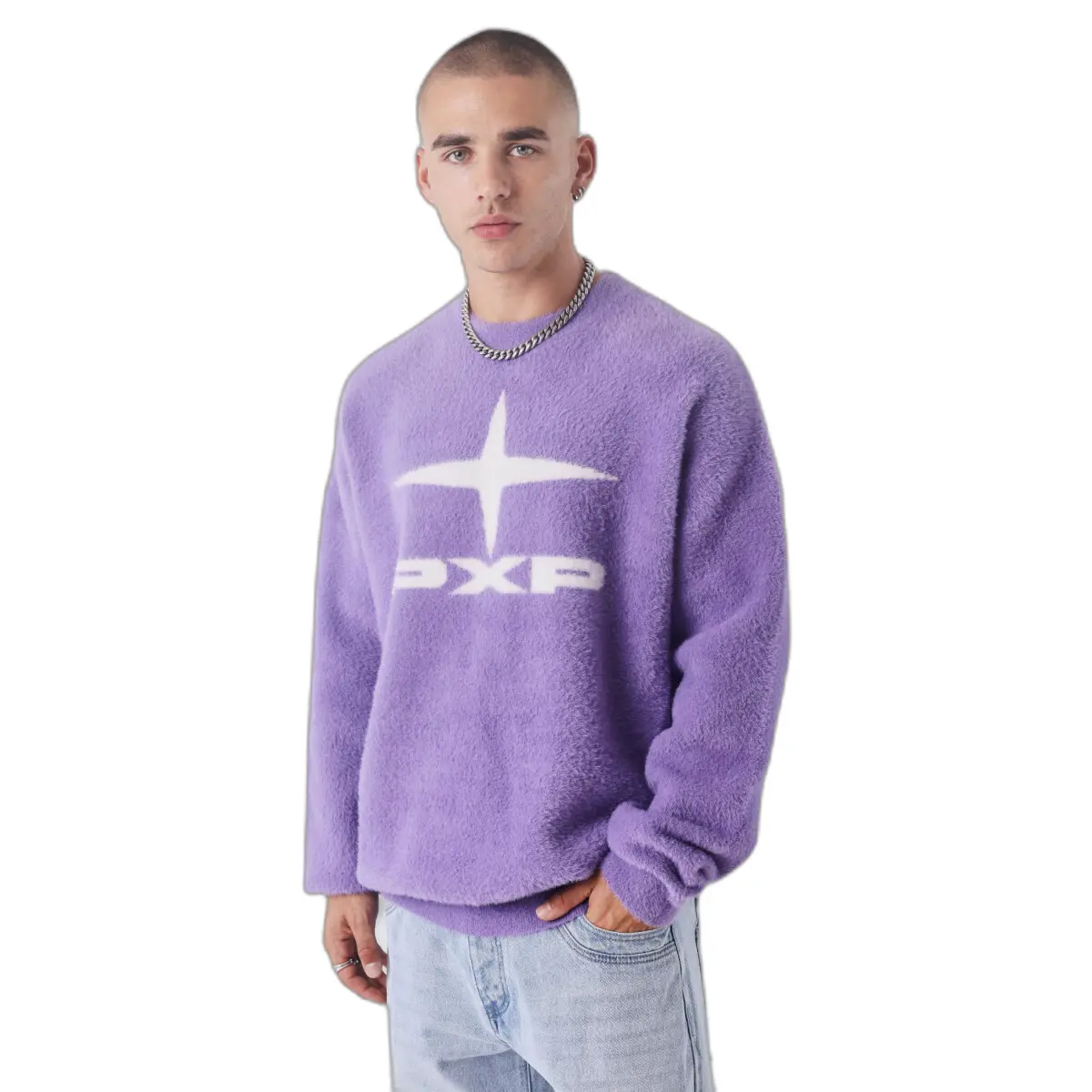 Image of Pullover mit Rundhalsausschnitt Project X Paris Essentials