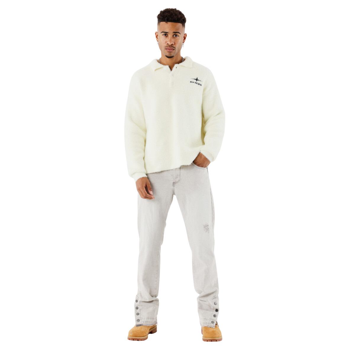 3665957432051 - Sweatshirt mit Polokragen Bande