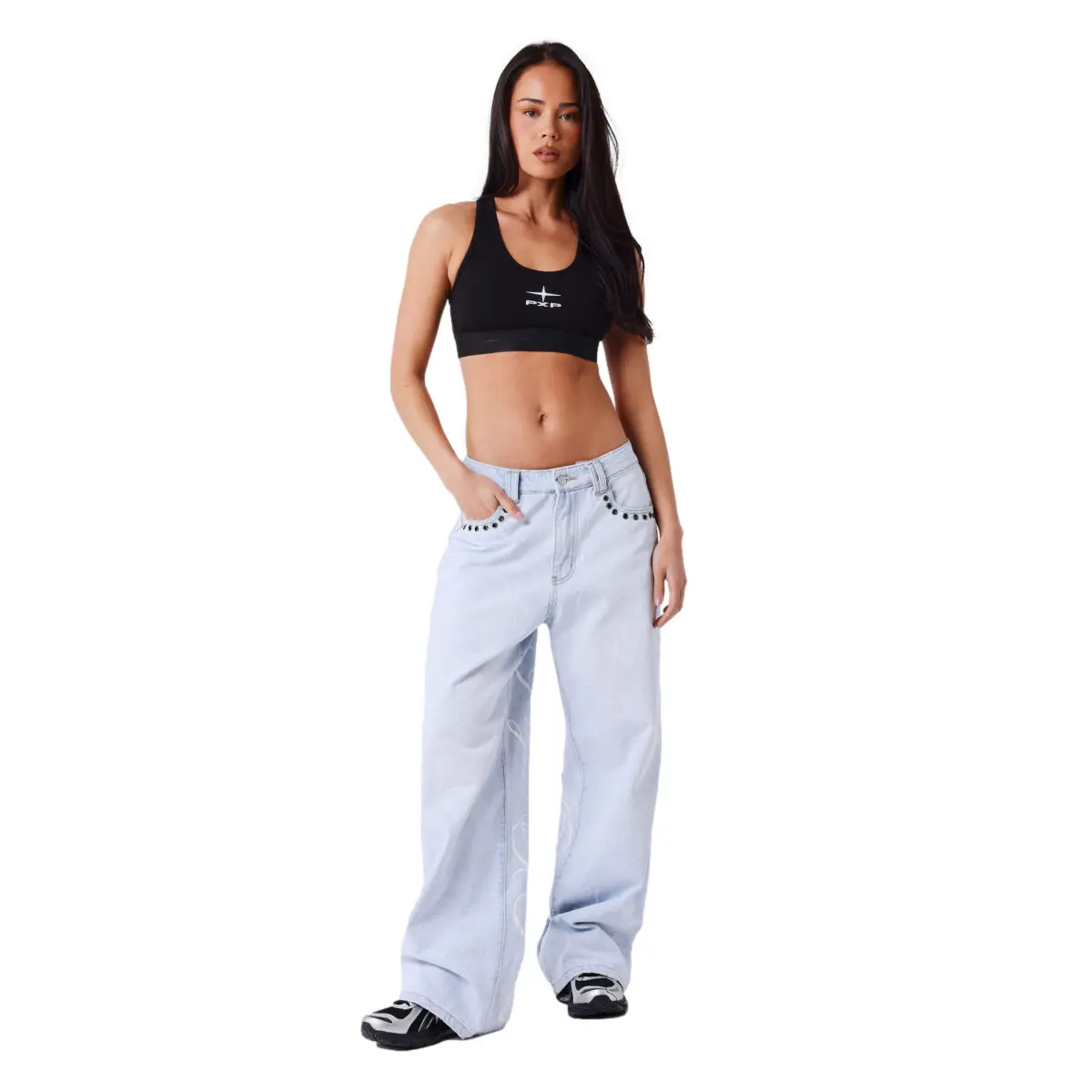 Jeans a occhiello donna