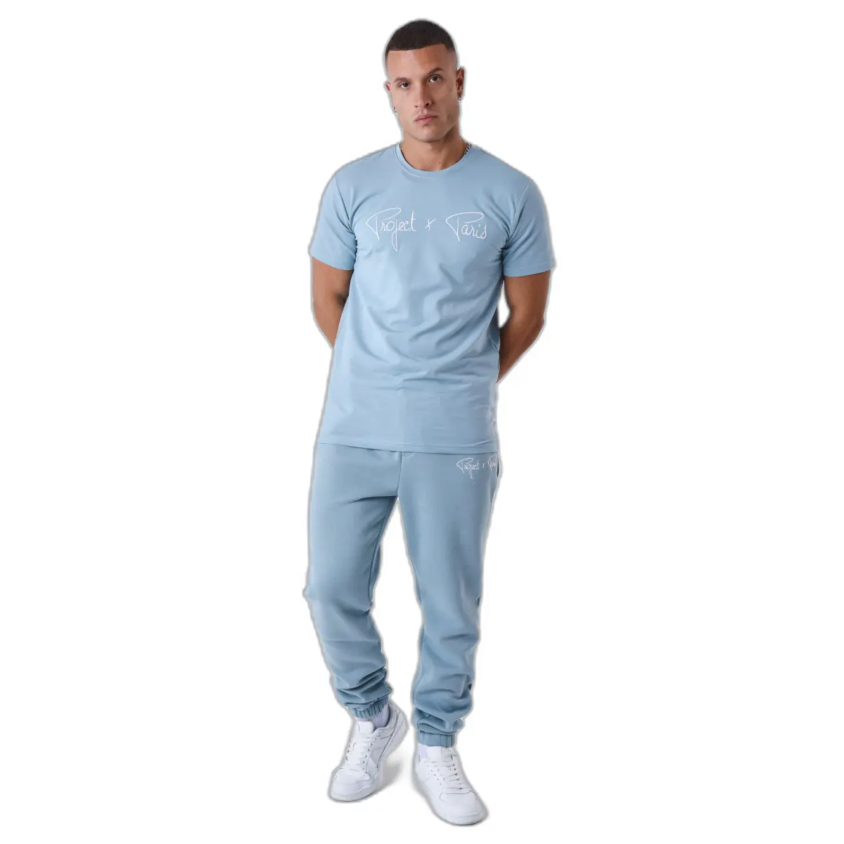 Maglietta basic con logo ricamato