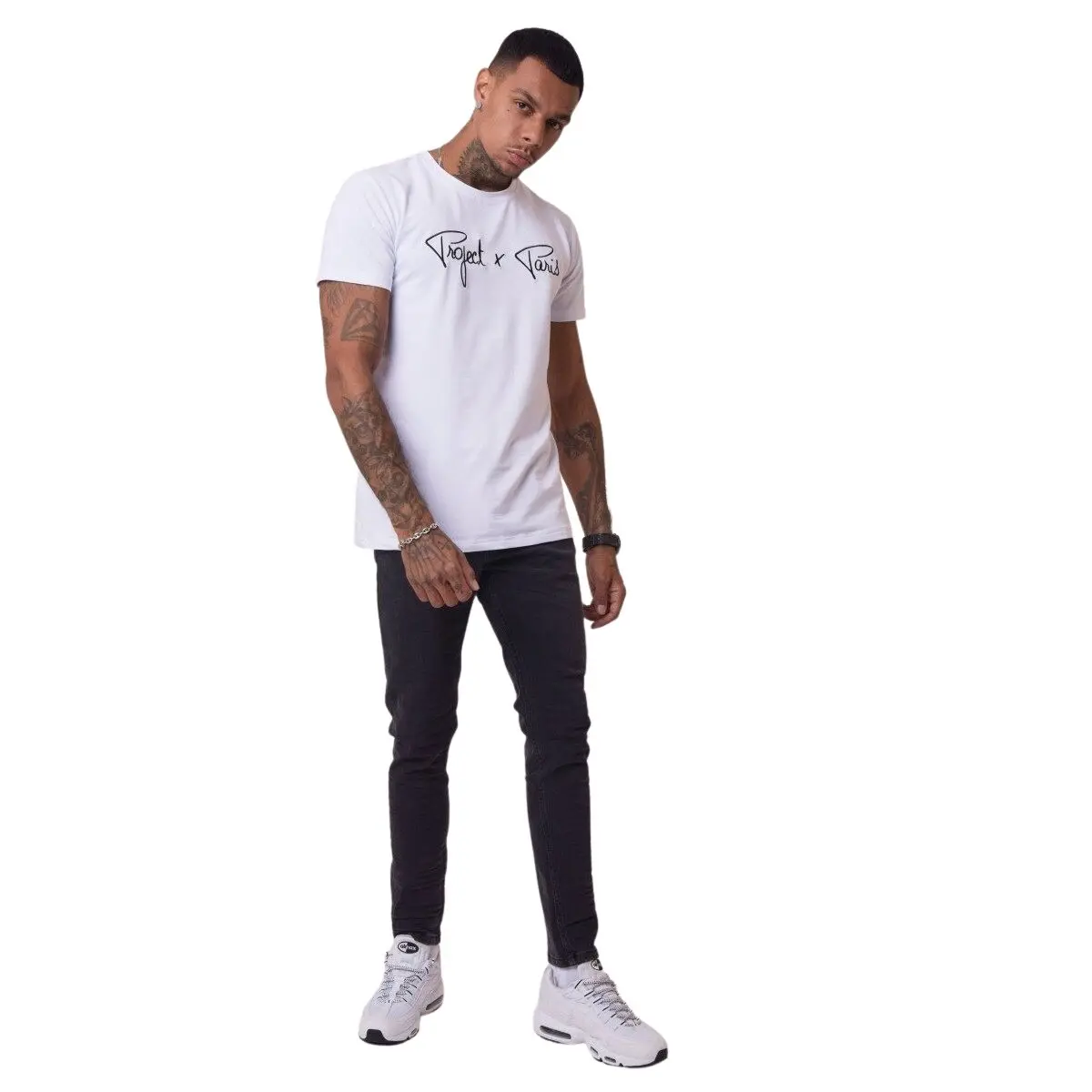 Maglietta basic con logo ricamato