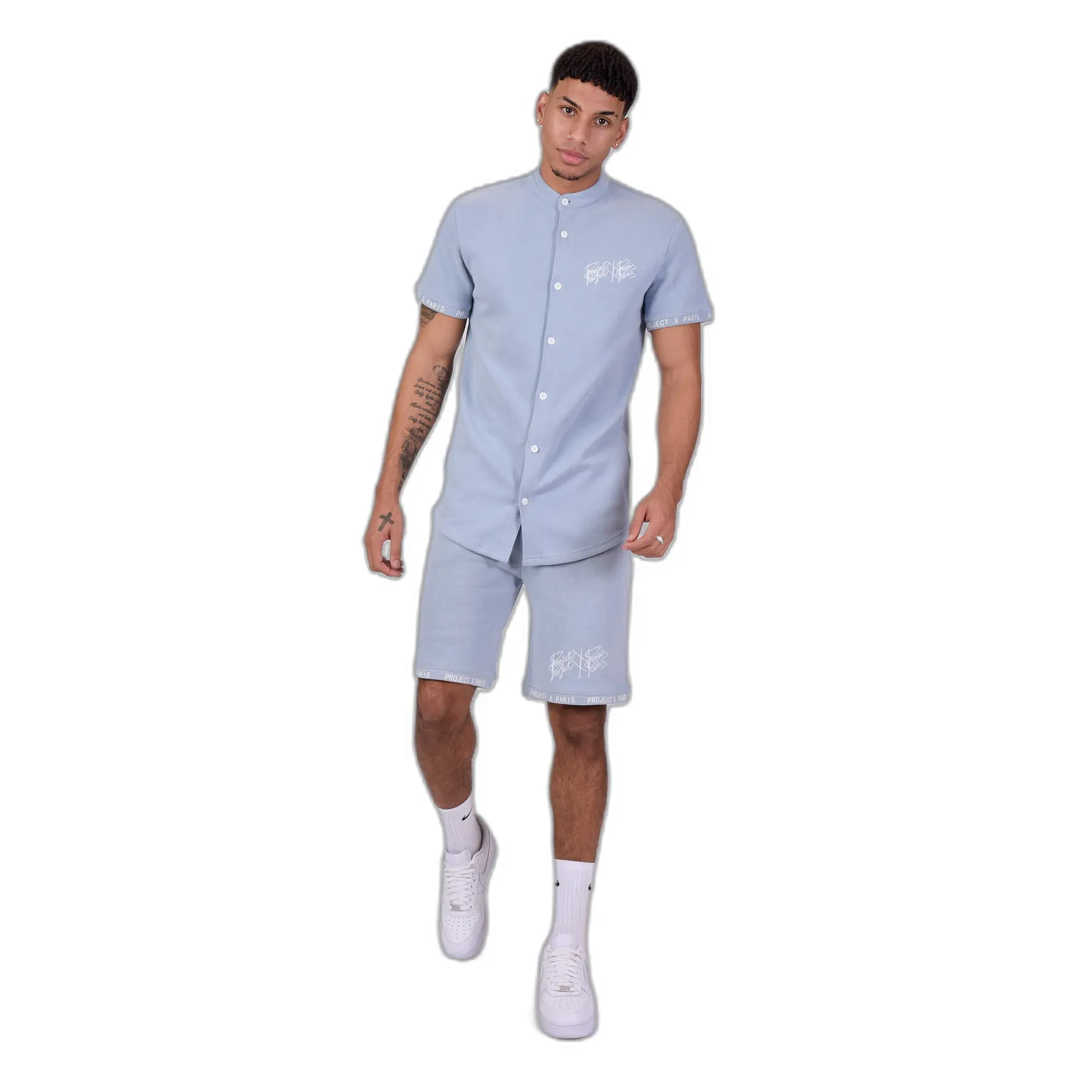 3665957113820 - Hemd mit Mao-Kragen Style maille