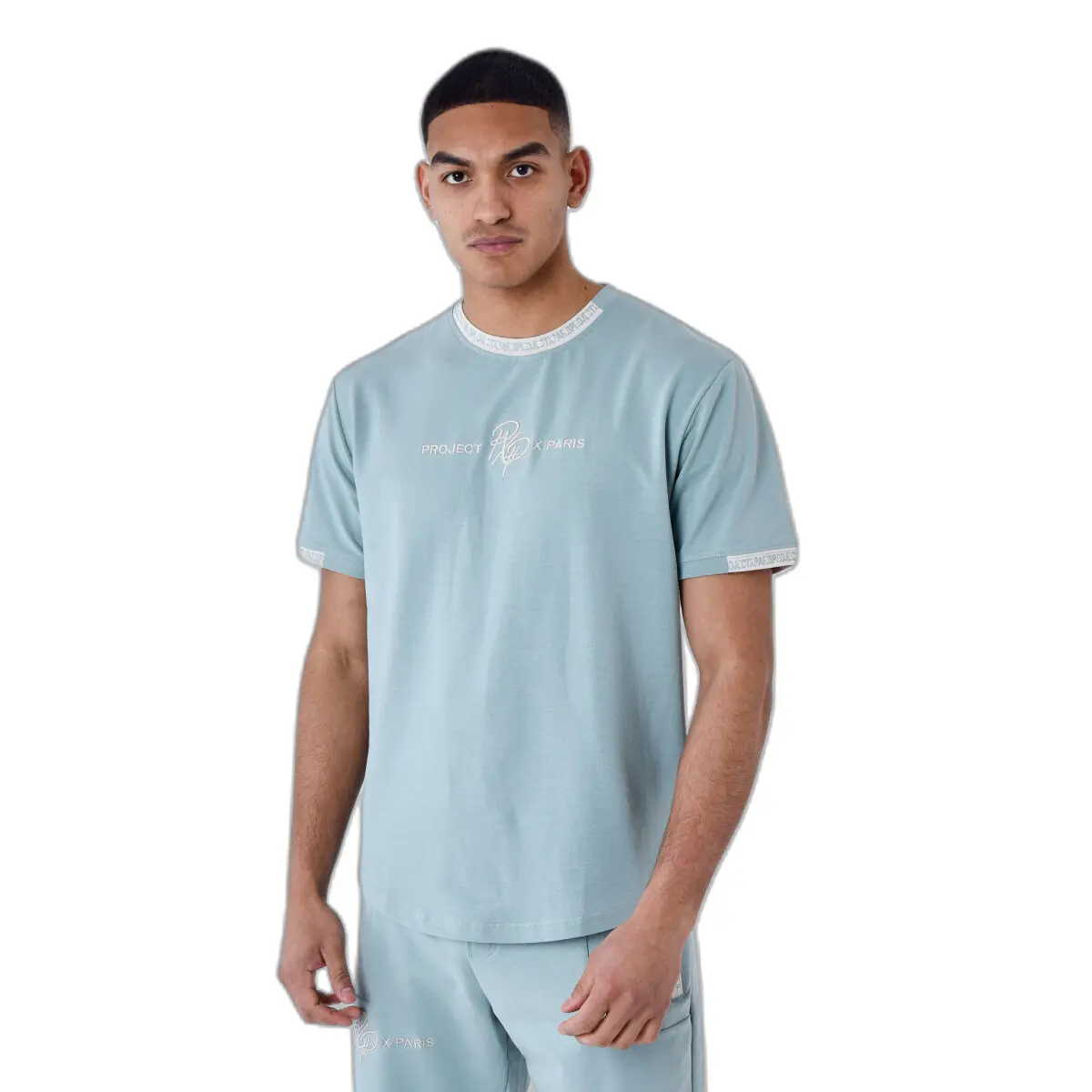3665957173121 - Einfarbiges T-Shirt mit Logo-Streifen Project X Paris 3665957173121 - Einfarbiges T-Shirt mit Logo-Streifen Project X Paris