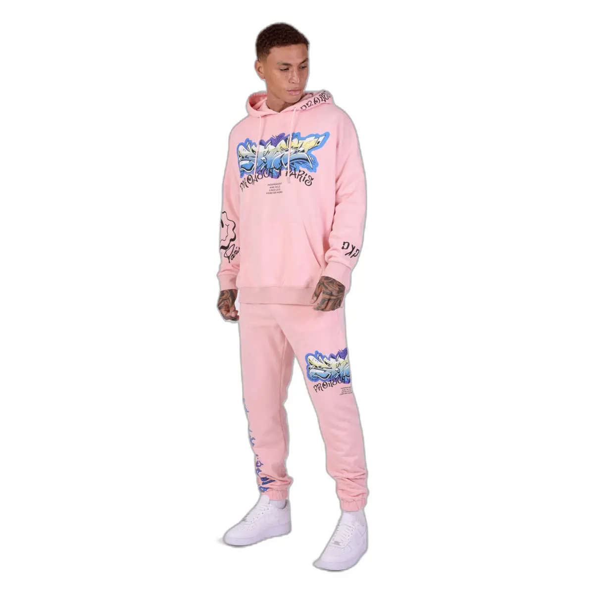 Sweatshirt felpa con cappuccio oversize  Street Art