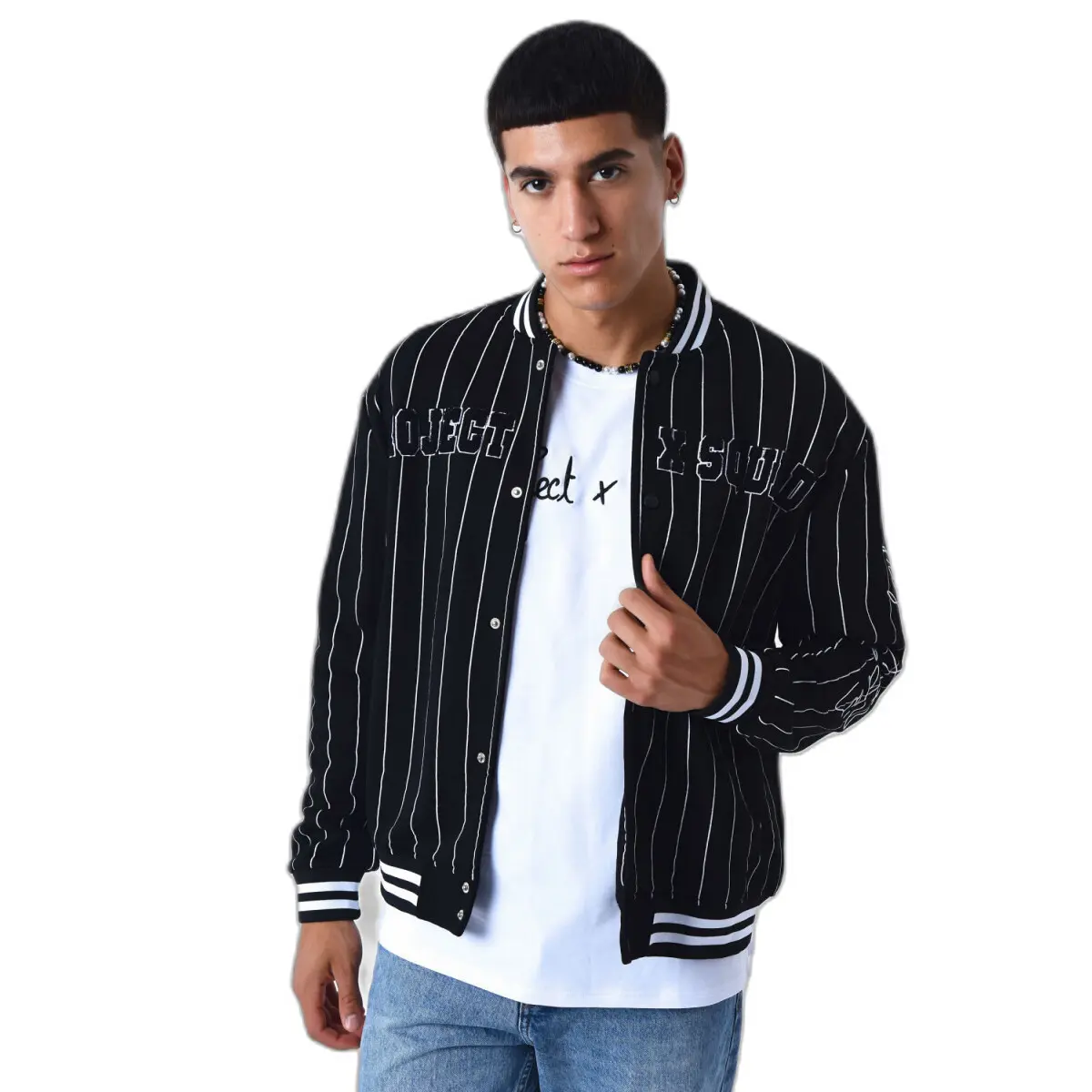 3665957131169 - Jacke im College-Stil mit Streifen Project X Paris